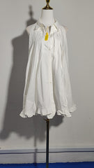 [926]NN Sleeveless Ruffled A-Line Skirt