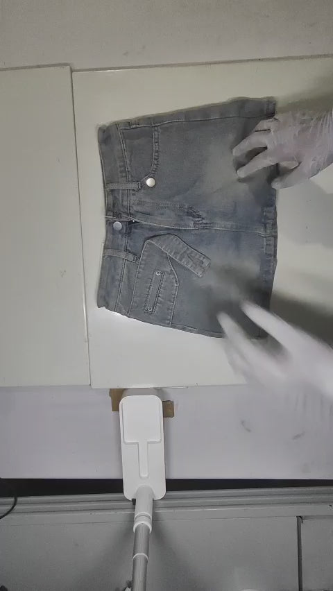 [375]GS   2025 New Arrival Sweet and Tempting Designer-style Korean A-line Denim Skirt High-waisted Slimming Short Skirt and Pants