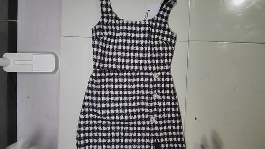 [114]GM  [Clearance] SP's High-End Women's Clothing French Casual Style Hand-Embroidered Sequin Short Strapless Dress