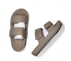 [036]MM  Women's 2025 New Thick-Soled Split Toe Slippers Velcro Fashionable Versatile Soft Sole Comfortable Non-Slip