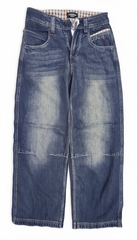 [201]NM  Don Cry Unisex American Retro Embroidery Patchwork Jeans Casual Street Style Washed Patch Designer Pants