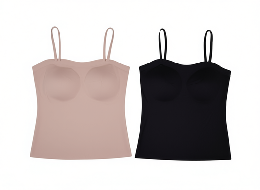 [491]NM  Women's two-in-one strapless bodysuit one-piece inner and outer wear with built-in padding no bra needed plus size fat mm ice silk